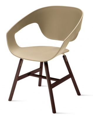 Vad Wood Stuhl 2er-Set walnussfarben / sand Casamania Horm 